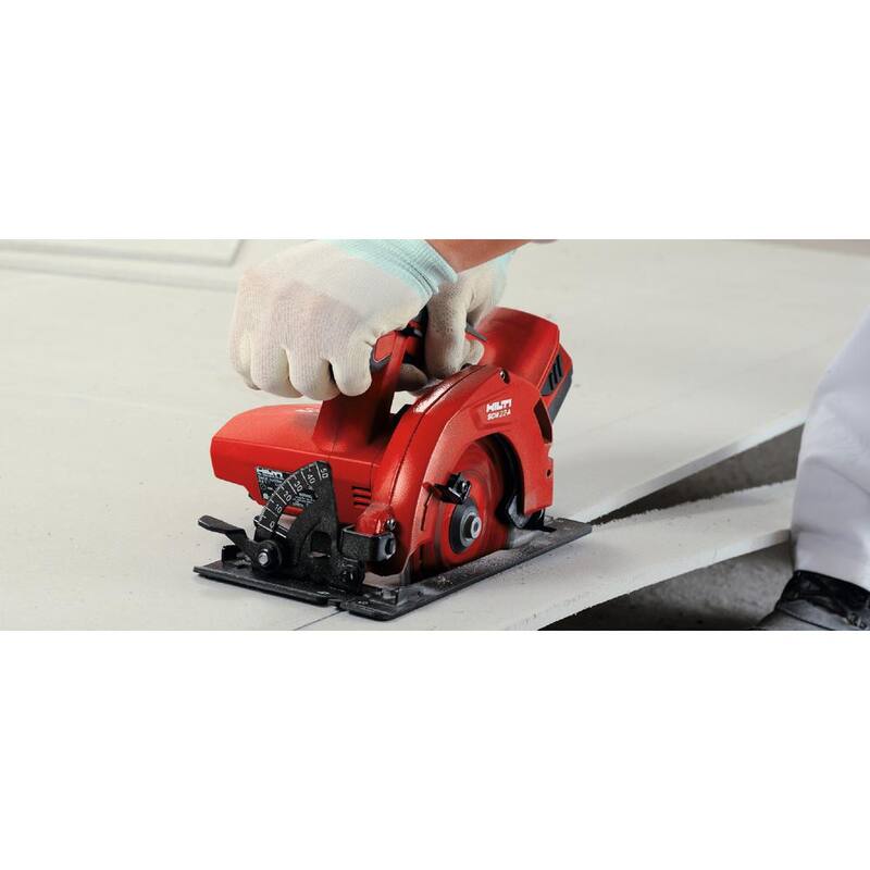 Sierra circular compacta inalámbrica Hilti SCW de 22 voltios de iones de litio con paquete de batería y bolsa - 3482502.