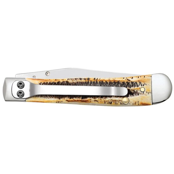 Case Cutlery 2023 Case Case 6.5 Bonestag Kickstart Trapperlock 6.5154Ac Ss W/Pocket Clip - CAS-65315