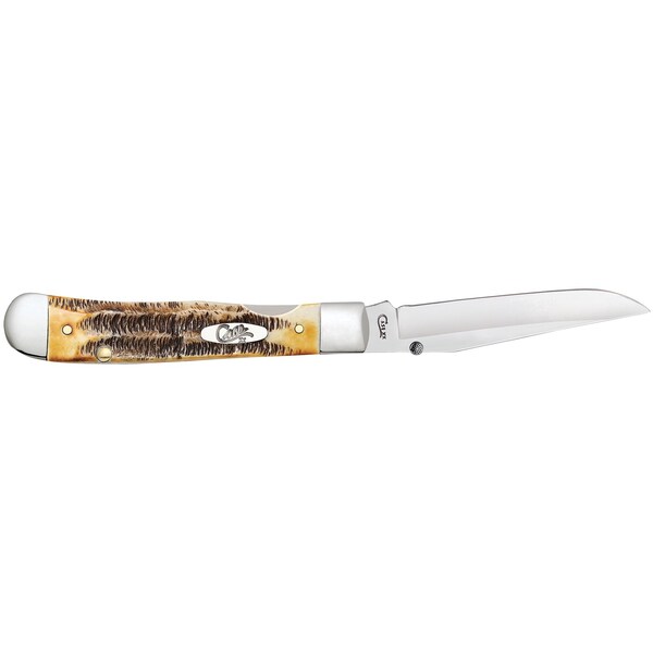 Case Cutlery 2023 Case Case 6.5 Bonestag Kickstart Trapperlock 6.5154Ac Ss W/Pocket Clip - CAS-65315