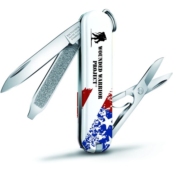 Swiss Army Brands 2023 Victorinox Classic Sd Speckled American Flag With Wwp Logo - VIC-55523