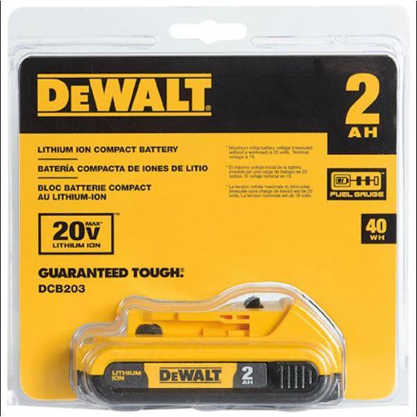 Sierra circular inalámbrica DEWALT ATOMIC 20V MAX sin escobillas de 4-1/2 pulgadas y ((1) batería de iones de litio compacta de 20V MAX 2.0Ah - DCS571BWDCB203.