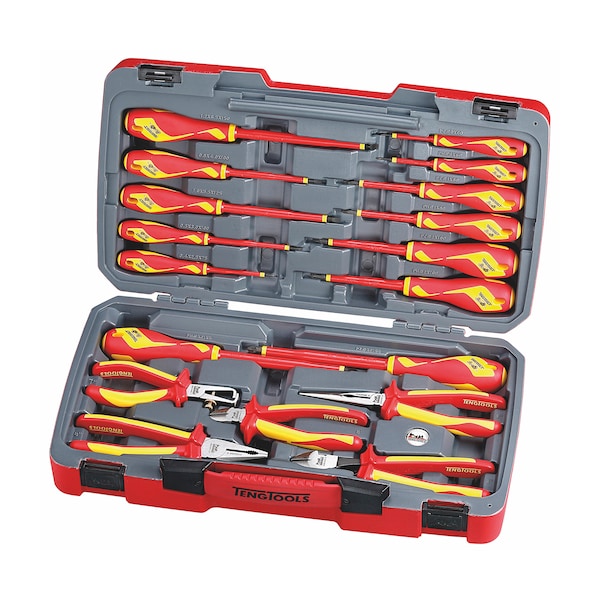 Teng Tools TV18N - 18 Piece Pliers and Screwdriver 1000 Volt Tool Set - TV18N