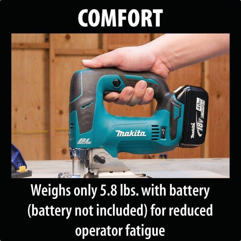 Sierra de calar inalámbrica sin escobillas Makita 18V LXT de iones de litio (solo herramienta) - XVJ02Z