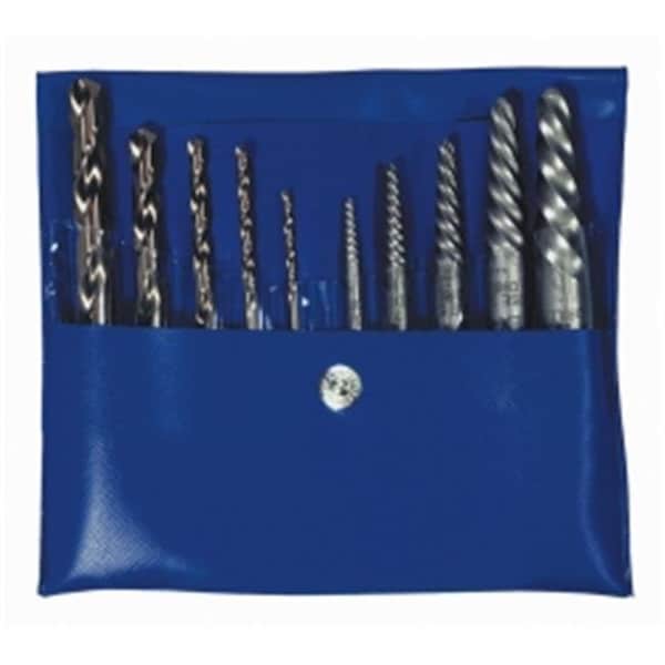 Hanson Hanson HAN11117 10 PIece Spiral Extractor and Drill Bit Combo Pack - HAN11117