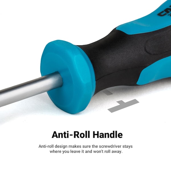 Capri Tools Kontour 8 mm Nut Driver, 3-Inch Hollow Shaft - CP25000-ND8H3