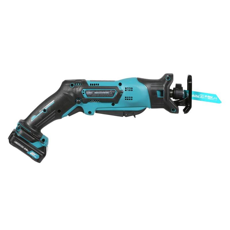 Sierra reciproca inalámbrica Makita 12V máx CXT de iones de litio con velocidad variable y estuche - RJ03R1