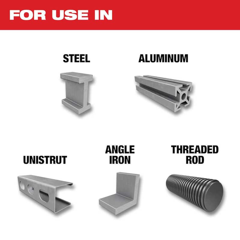 Sierra circular inalámbrica Milwaukee M18 FUEL de 18 V de iones de litio sin escobillas para corte de metal de 5-3/8 pulg. con kit de inicio de 8.0 Ah - 2782-20-48-59-1880.