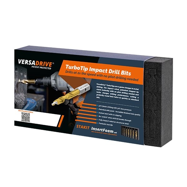 Versadrive HMT TurboTip Impact Drill Bit Set, 6, 7, 8, 9, 10, 11, 12mm - 209015-SET2