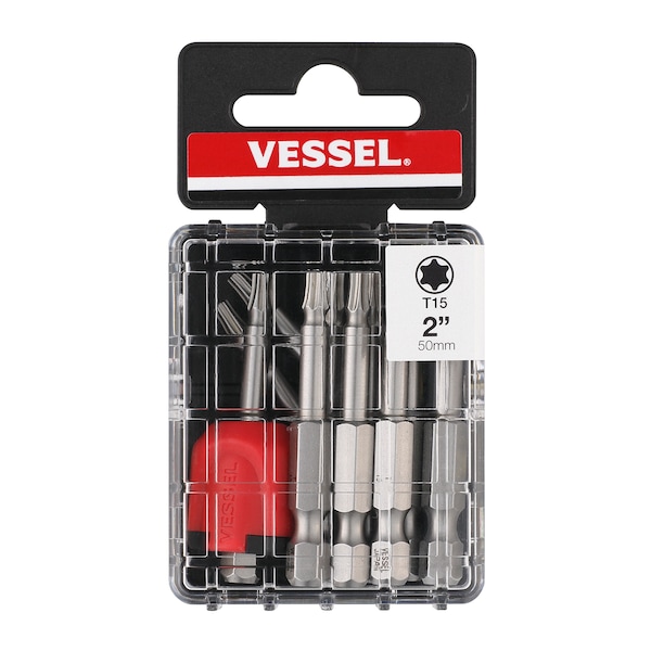 Vessel NECK TORSION Power Bit T15x50 W/ M, PK10 - MGETX1550P10T