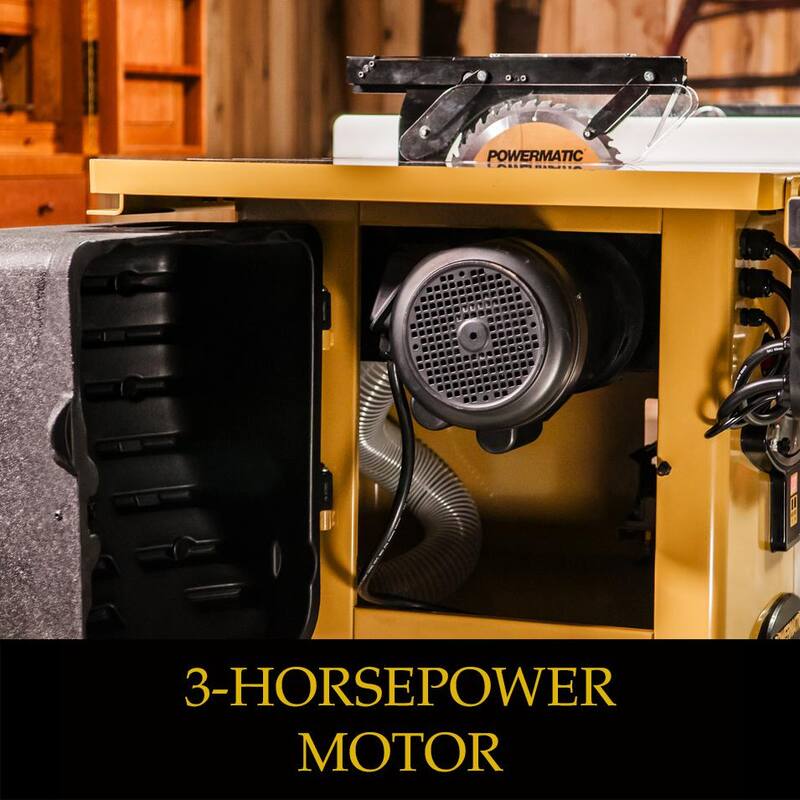 Powermatic PM2000B Sierra de mesa de 230 voltios y 3 HP monofásica con cerca de 30 pulgadas - PM23130K