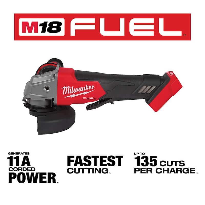 Sierra recíproca inalámbrica sin escobillas Milwaukee M18 FUEL GEN-2 18V de iones de litio SAWZALL con amoladora de 4-1/2 pulgadas M18 FUEL - 2821-20-2880-20.