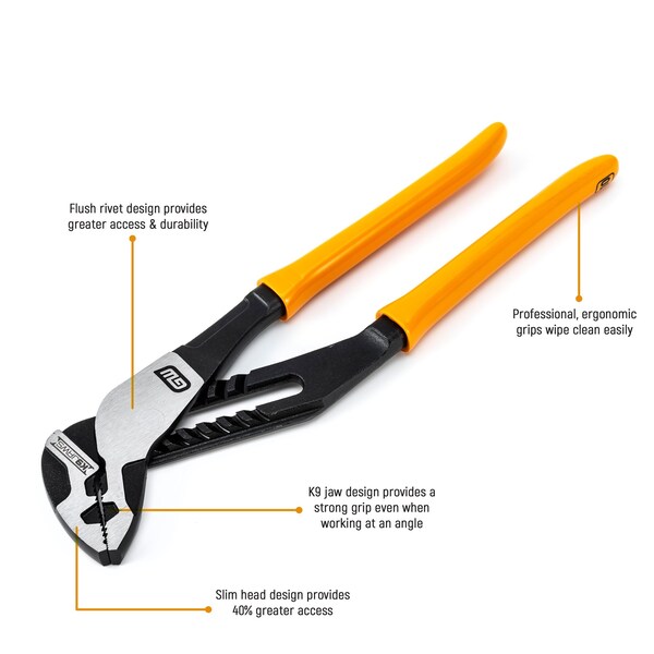 Gearwrench 16" PITBULL K9™ Straight Jaw Dipped Handle Tongue and Groove Pliers - 82166