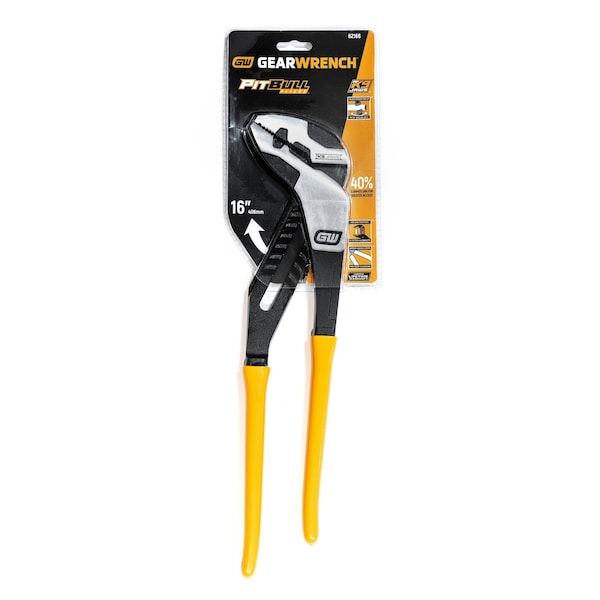 Gearwrench 16" PITBULL K9™ Straight Jaw Dipped Handle Tongue and Groove Pliers - 82166