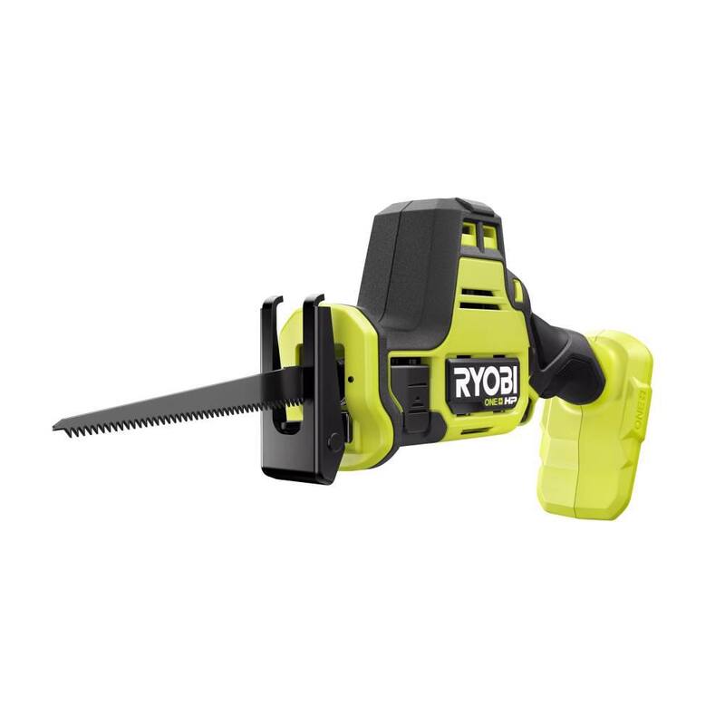 RYOBI ONE+ HP 18V Sierra reciproca compacta inalámbrica sin escobillas de una mano con batería de 2.0 Ah y cargador - PSBRS01B-PSK005