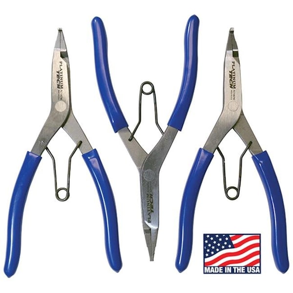 Platinum Platinum PLT-99793 Lock Ring Pliers Set - 3 Piece - PLT-99793