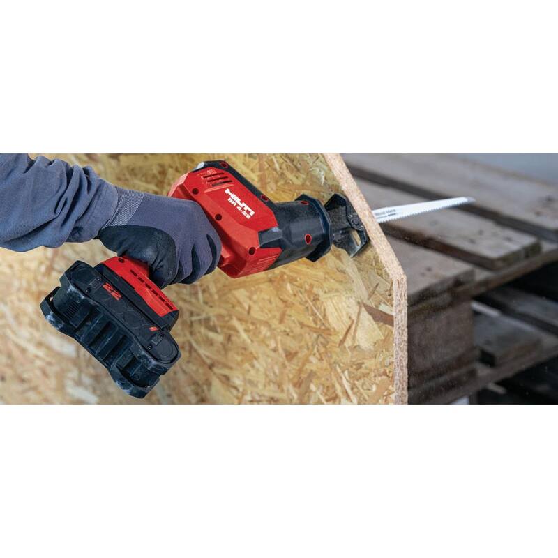 Sierra alternativa inalámbrica de una mano Hilti 22-Volt NURON SR-4 de iones de litio (solo herramienta) - 2240574