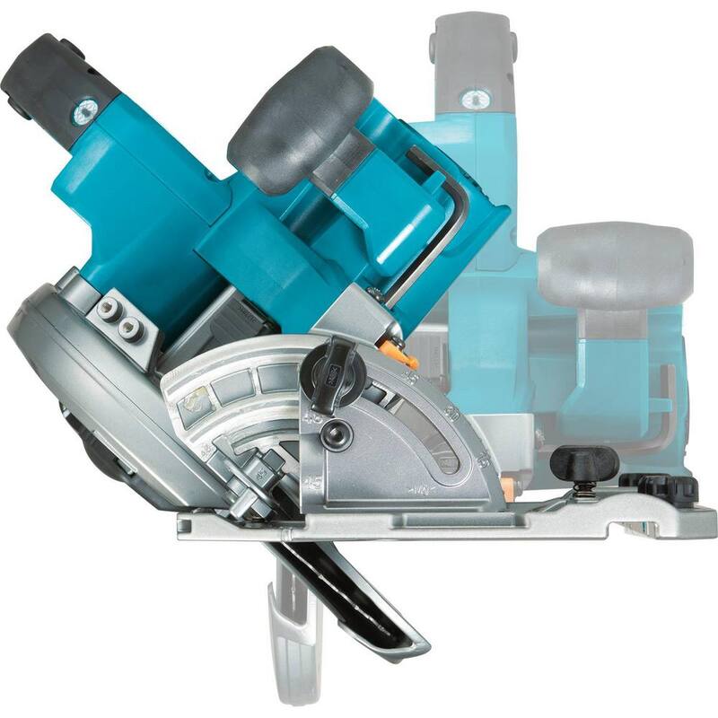 Sierra circular Makita 40V Max XGT inalámbrica sin escobillas de 7-1/4 pulgadas con base compatible con riel guía, compatible con AWS (solo herramienta) - GSH02Z