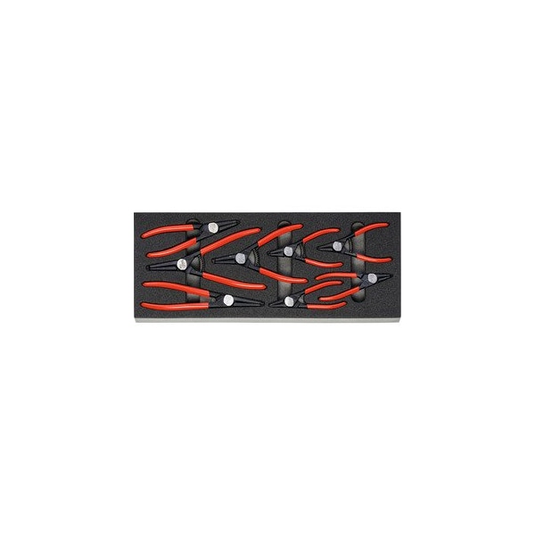 Holex Precision Internal and External Circlip Pliers Set in Heavy Duty Foam, 8 Pc - 954214 8