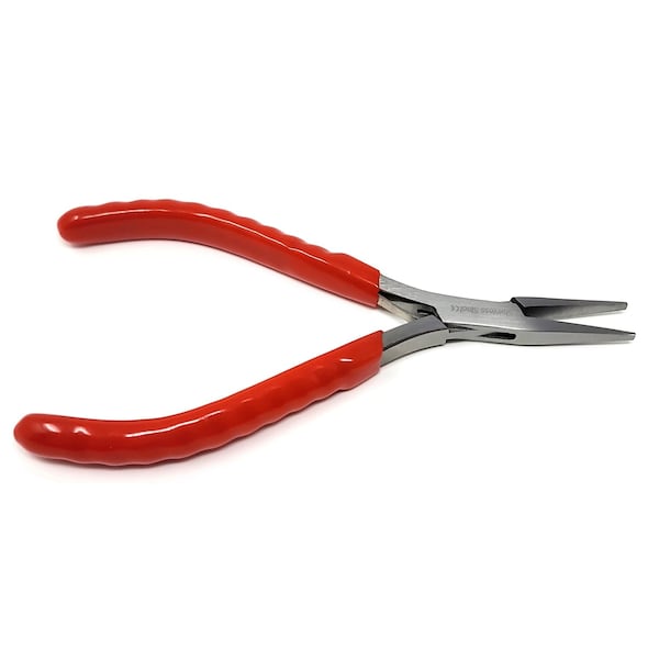 A2Z Scilab Jewelry Making Pliers Slim Flat Nose Professional Repair Stainless Steel Tool with Cushion Grip - A2Z-ZR940