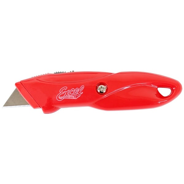 Excel Blades Retractable Plastic Utility Knife, Safe Box Cutter, Asst. Colors, 6pk. - 16870