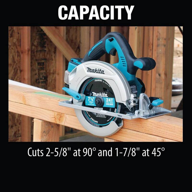 Sierra circular inalámbrica de litio Makita 18V X2 LXT (36V) de 7-1/4 pulgadas (Herramienta solamente) - XSH01Z