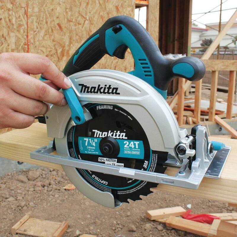 Sierra circular inalámbrica de litio Makita 18V X2 LXT (36V) de 7-1/4 pulgadas (Herramienta solamente) - XSH01Z