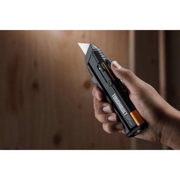 Toughbuilt 6.5 in. Retractable Reloading Utility Knife Black 1 pc - TB-H4S2-03-6BES