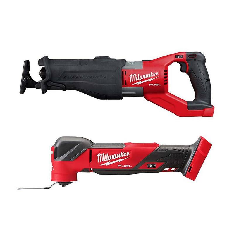 Milwaukee M18 FUEL 18V Sierra alternativa orbital de vaivén inalámbrica sin escobillas de iones de litio Super Sawzall con herramienta multifuncional oscilante M18 FUEL - 2722-20-2836-20