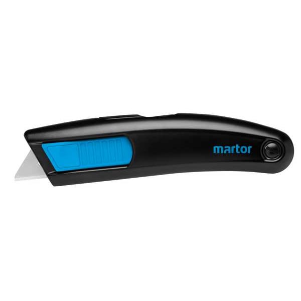 Martor Safety Knife, Self-Retracting, Rounded Safety Blade, General Purpose - 116006.02