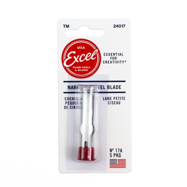 Excel Blades #17A Narrow Chisel Blades 1/4 in., 5PK - 24017IND