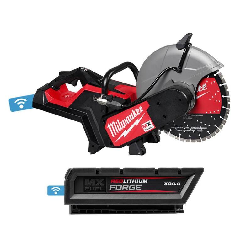 Sierra de corte inalámbrica con freno RAPIDSTOP y batería XC 8.0 de 14 pulgadas con tecnología Milwaukee MX FUEL Lithium-Ion - MXF315-0-MXFXC608