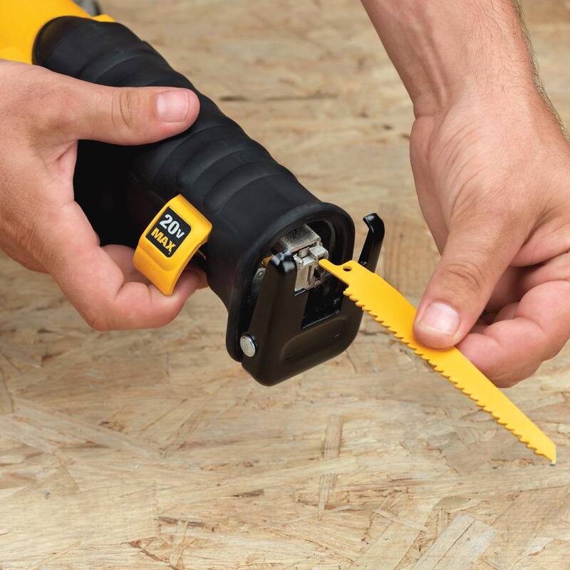 Sierra de vaivén inalámbrica de iones de litio DEWALT 20V MAX, Sierra de vaivén inalámbrica DEWALT 20V MAX, (1) Batería 20V 5.0Ah y Cargador - DCS380P1W380B