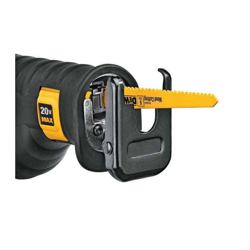 Sierra de vaivén inalámbrica de iones de litio DEWALT 20V MAX, Sierra de vaivén inalámbrica DEWALT 20V MAX, (1) Batería 20V 5.0Ah y Cargador - DCS380P1W380B