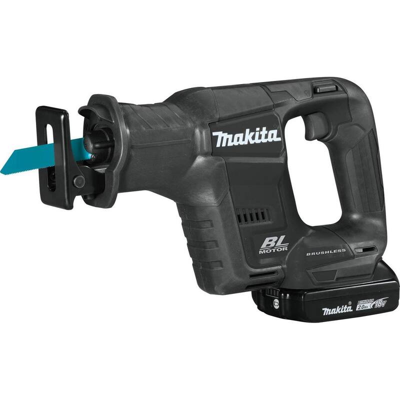 Kit de sierra reciproca inalámbrica Makita 18V LXT Sub-Compact de iones de litio sin escobillas (2.0 Ah) - XRJ07R1B.