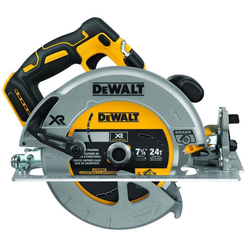 Sierra circular inalámbrica DEWALT 20V MAX de ion de litio sin escobillas de 7-1/4 pulgadas con batería POWERSTACK de 5.0Ah y cargador - DCS570H1
