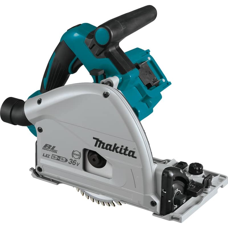 Sierra circular sumergible inalámbrica sin escobillas de litio Makita 18V X2 LXT (36V), de 6-1/2 pulgadas, con AWS (Herramienta Únicamente) - XPS02ZU.