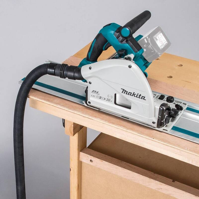 Sierra circular sumergible inalámbrica sin escobillas de litio Makita 18V X2 LXT (36V), de 6-1/2 pulgadas, con AWS (Herramienta Únicamente) - XPS02ZU.