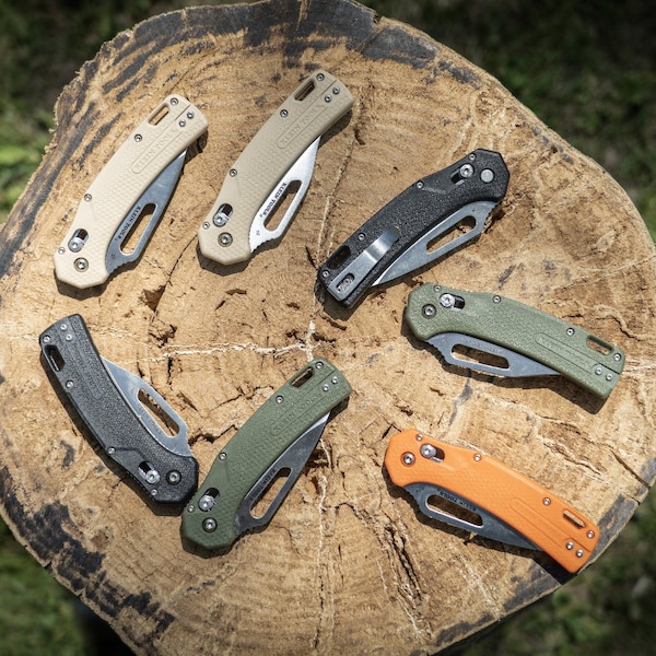 Klein Tools KTO Resurgence Knife, Drop Point Blade, Moss Green Handle - OGK000GNT