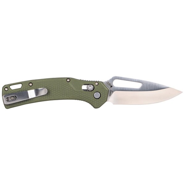 Klein Tools KTO Resurgence Knife, Drop Point Blade, Moss Green Handle - OGK000GNT