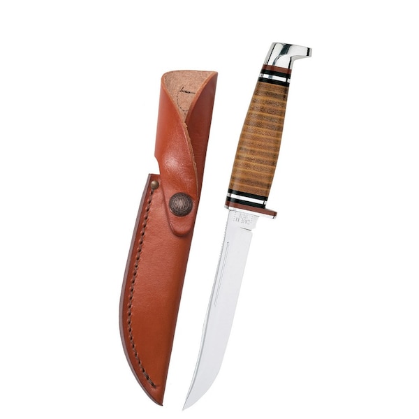 Case Cutlery Knife, 5" Leather Hunter (316-5 Ss) W/Sh - 00381