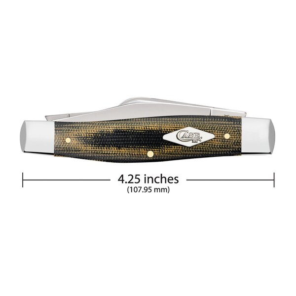 Case Cutlery Knife, Case Green & Black Micarta Large Stockman - 23476
