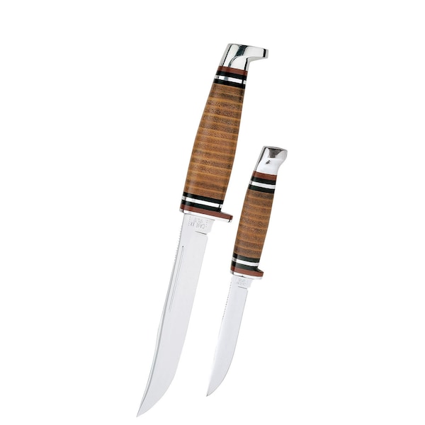 Case Cutlery Knife, 2 Knife Hunting Set W/ Sheath - 00372