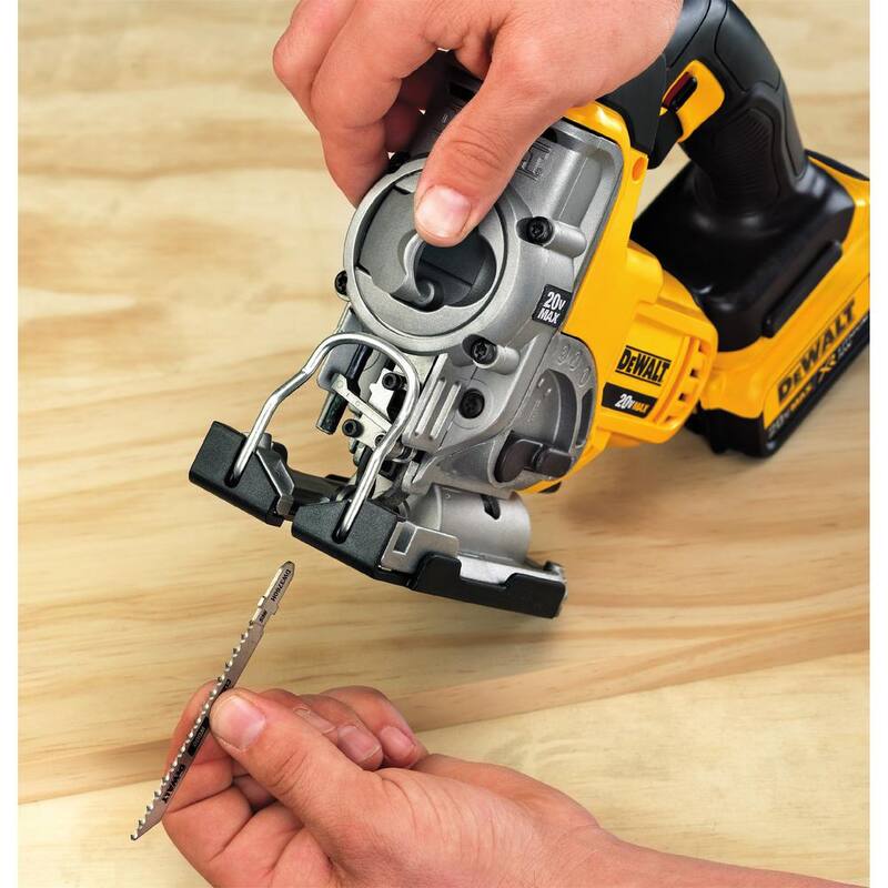 Sierra de calar inalámbrica DEWALT 20V MAX de iones de litio con (1) batería de 20V 5.0Ah y cargador - DCB205CKW331B