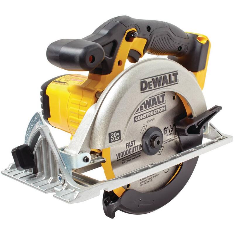 Sierra circular inalámbrica DEWALT 20V MAX de 6-1/2 pulgadas con batería de iones de litio compacta de 20V MAX de 2.0Ah - DCS391BW203
