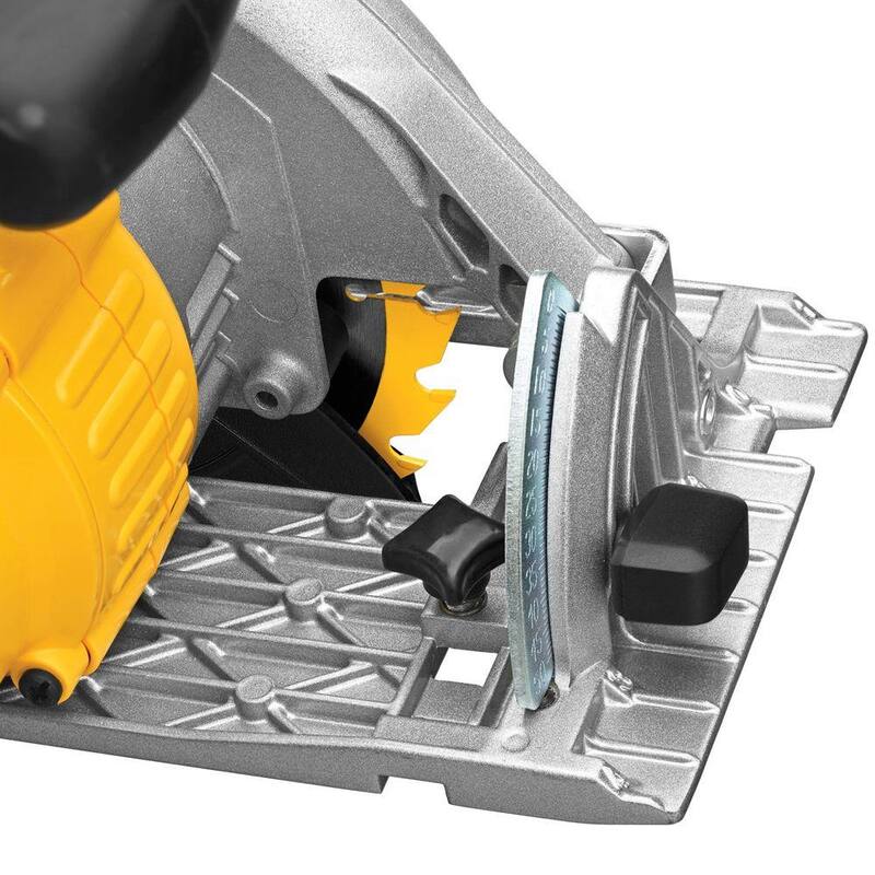 Sierra circular inalámbrica DEWALT 20V MAX de 6-1/2 pulgadas con batería de iones de litio compacta de 20V MAX de 2.0Ah - DCS391BW203