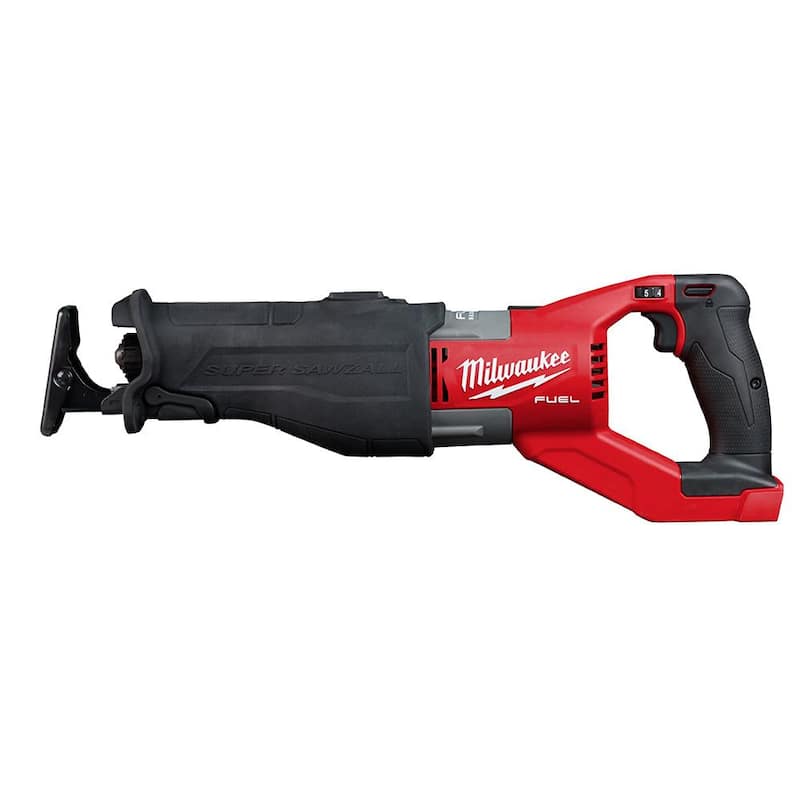 Milwaukee M18 FUEL 18V Sierra orbital de reciprocación inalámbrica sin escobillas Sawzall SUPER con batería de 5.0Ah y juego de hojas Sawzall - 2722-20-48-11-1850-49-22-1110F.