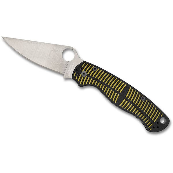 Spyderco 2024 Spyderco Reveal 14, Para Military 2 Salt Yellow/Black G-10 Cpm Magnacut, Plain Edge - SPY-C81GMCBKP2