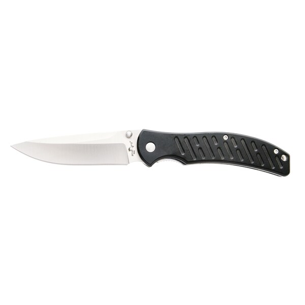 Bear & Sons Cutlery 2023 Bear 4 1/4' Swipe Iii Black Aircraft Aluminum Handle/Satin Finish Blade - BEA-A-300-AlBK-S