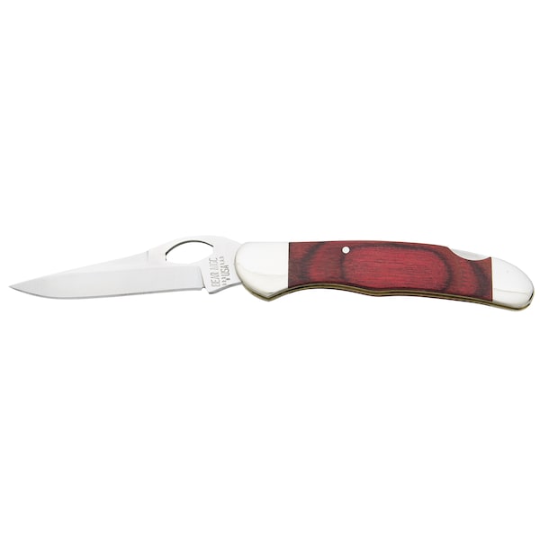 Bear & Sons Cutlery 2023 Bear 3 3/4' Rosewood Locking Cowhand W/Pocket Clip - BEA-2149LR