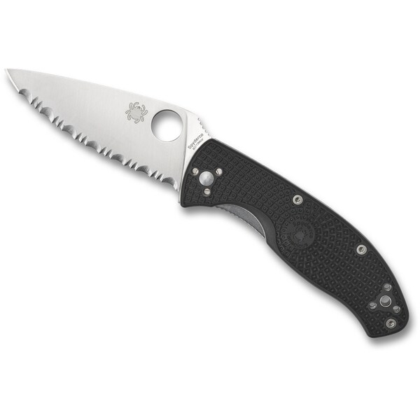 Spyderco 2023 Spyderco Tenacious Lightweight Black Serrated - SPY-C122SBK